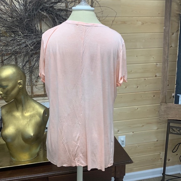 Peach Rayon Top/Tee - Picture 4 of 7